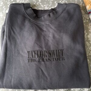 Taylor Swift Eras Tour Blue Crewneck Large